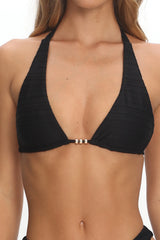 Dawn Halterneck Bikini Top Black