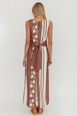 Dayla Sleeveless Waist Tie Maxi Dress Palma