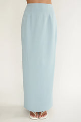 Maelie Column Maxi Skirt Blue
