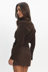 Get Started Mini Skort Brown