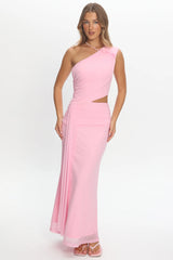 Out Loud Cut-Out Drape Maxi Dress Cheek