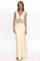 Alessa Lace Bodice Maxi Dress Butter