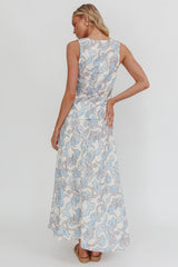 Morning Lights Godet Maxi Skirt Paisley