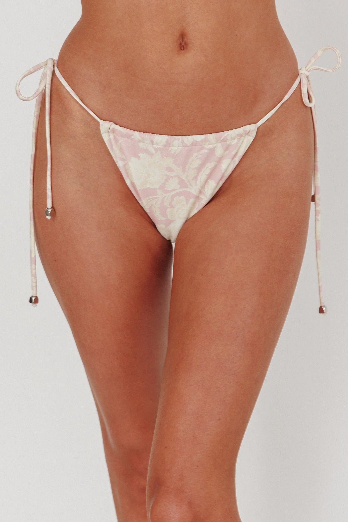 Janina String Tie Bikini Bottom Paisley Floral