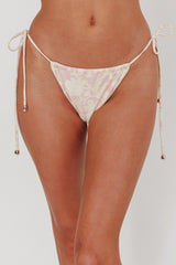 Janina String Tie Bikini Bottom Paisley Floral