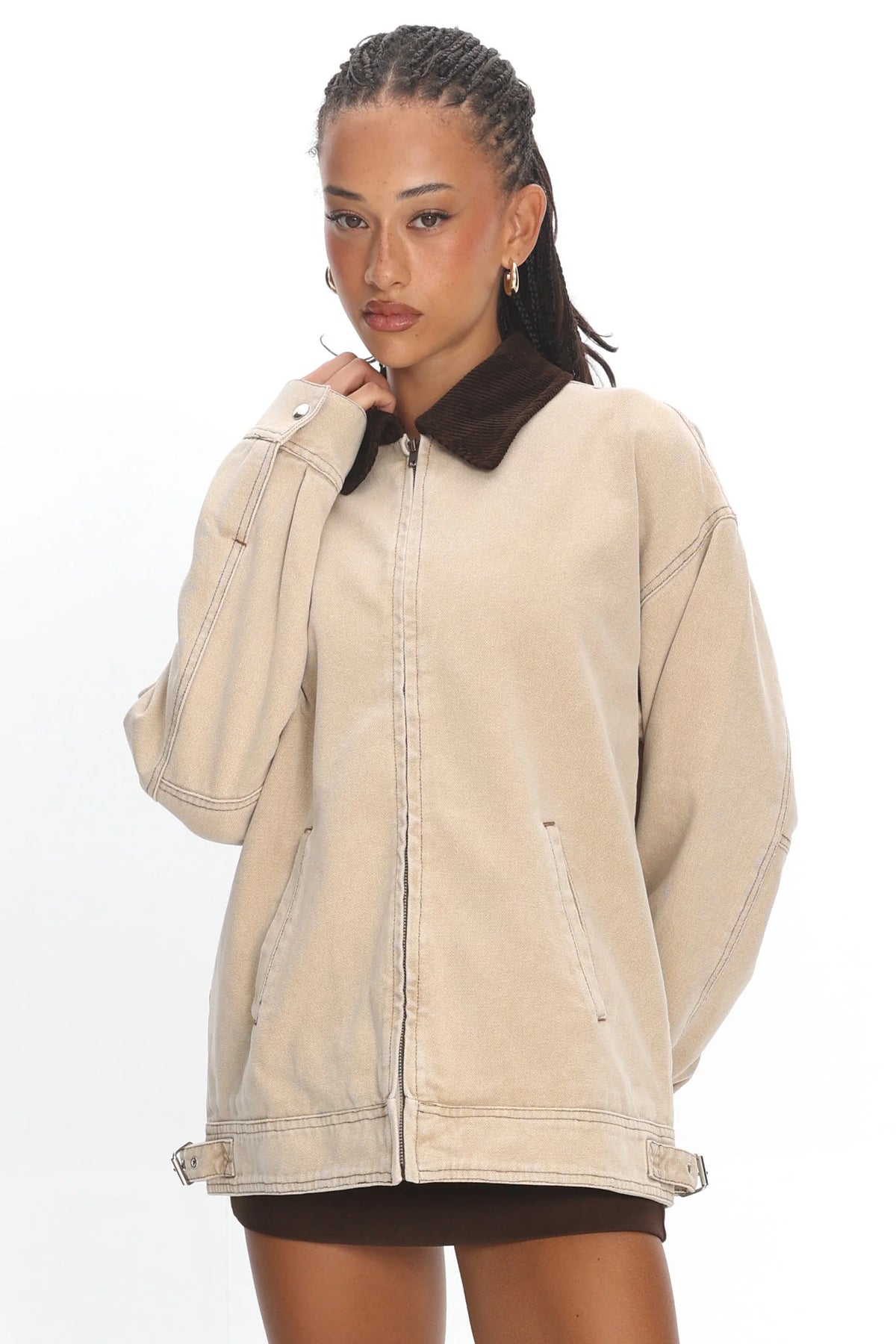 LIONESS Workwear Jacket Stone