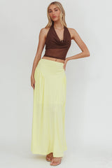 Daysun Gathered Panel Maxi Skirt Butter