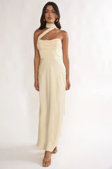 Merisalyn Strapless Scarf Maxi Dress Butter