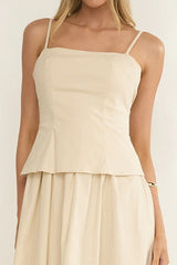 Antonita Cami Strap Maxi Dress Stone