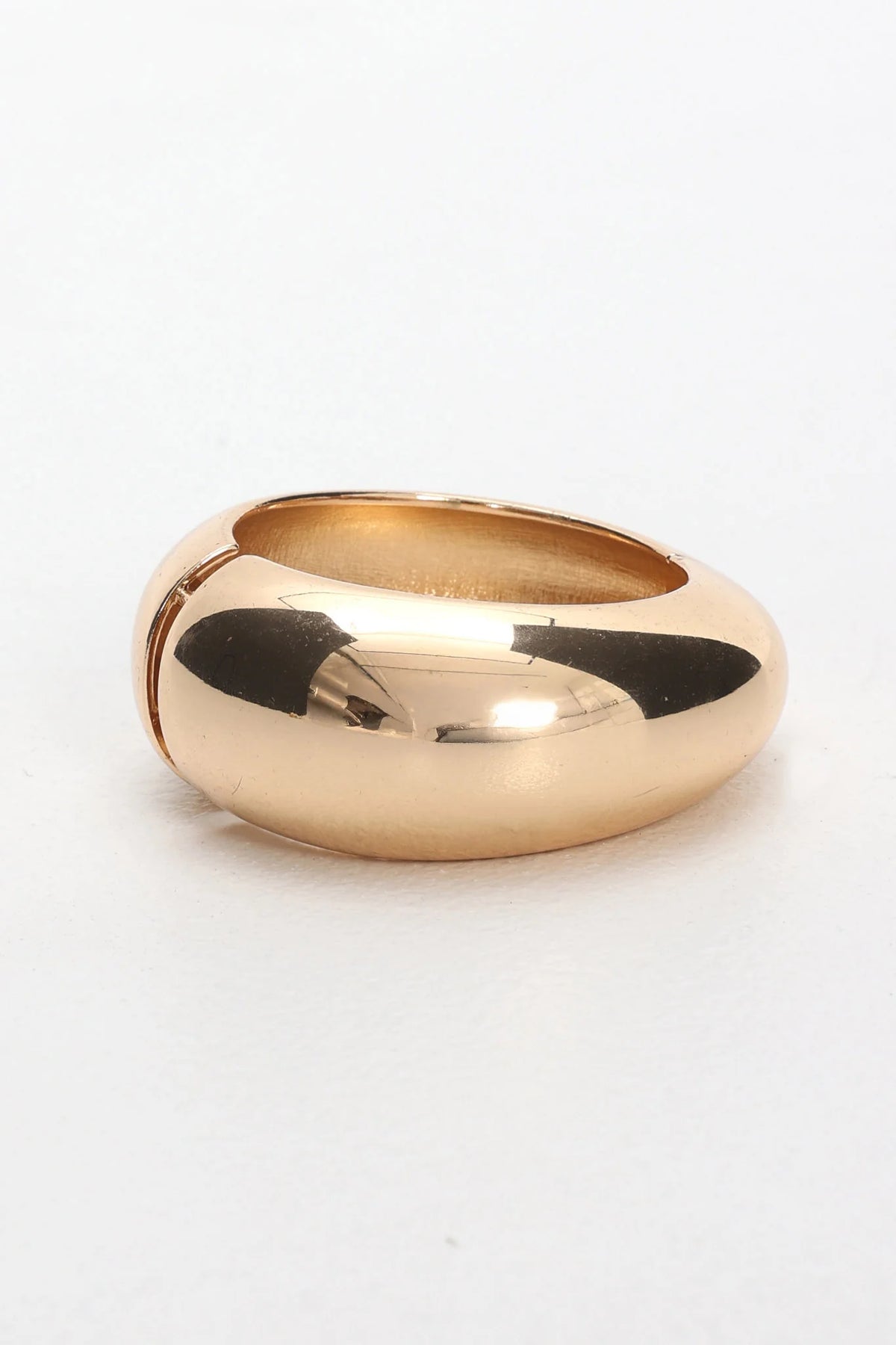 Blessed Rounded Chunk Bangle Gold