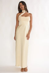 Merisalyn Strapless Scarf Maxi Dress Butter